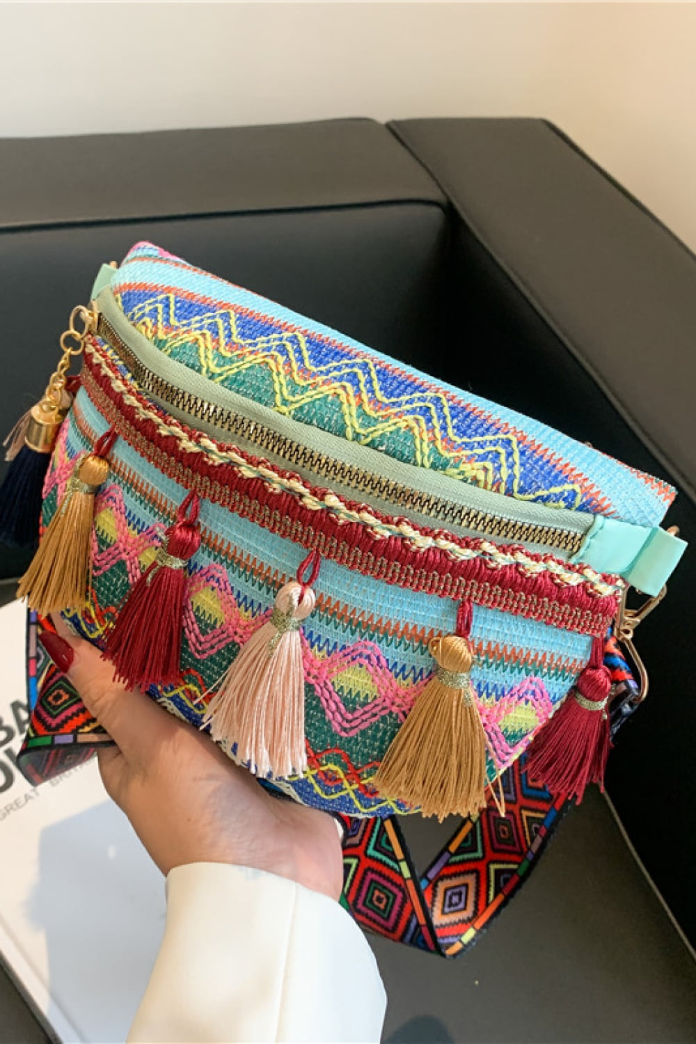 Sling Bag with Tassels