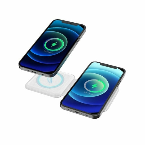 2 In1 Folding Duo Magnetic 15W Qi Wireless Charger Dock For iPhone 12