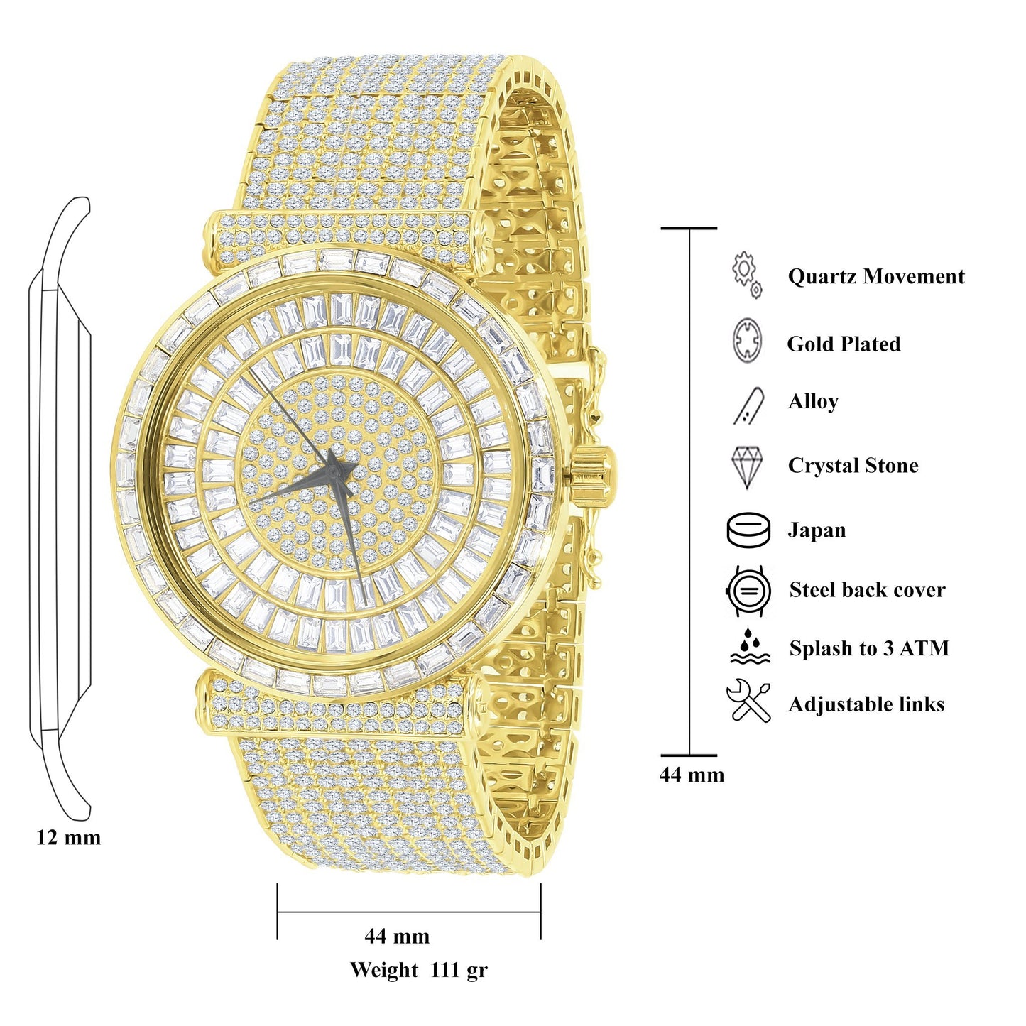 FOXY CZ ICED OUT WATCH | 5110342