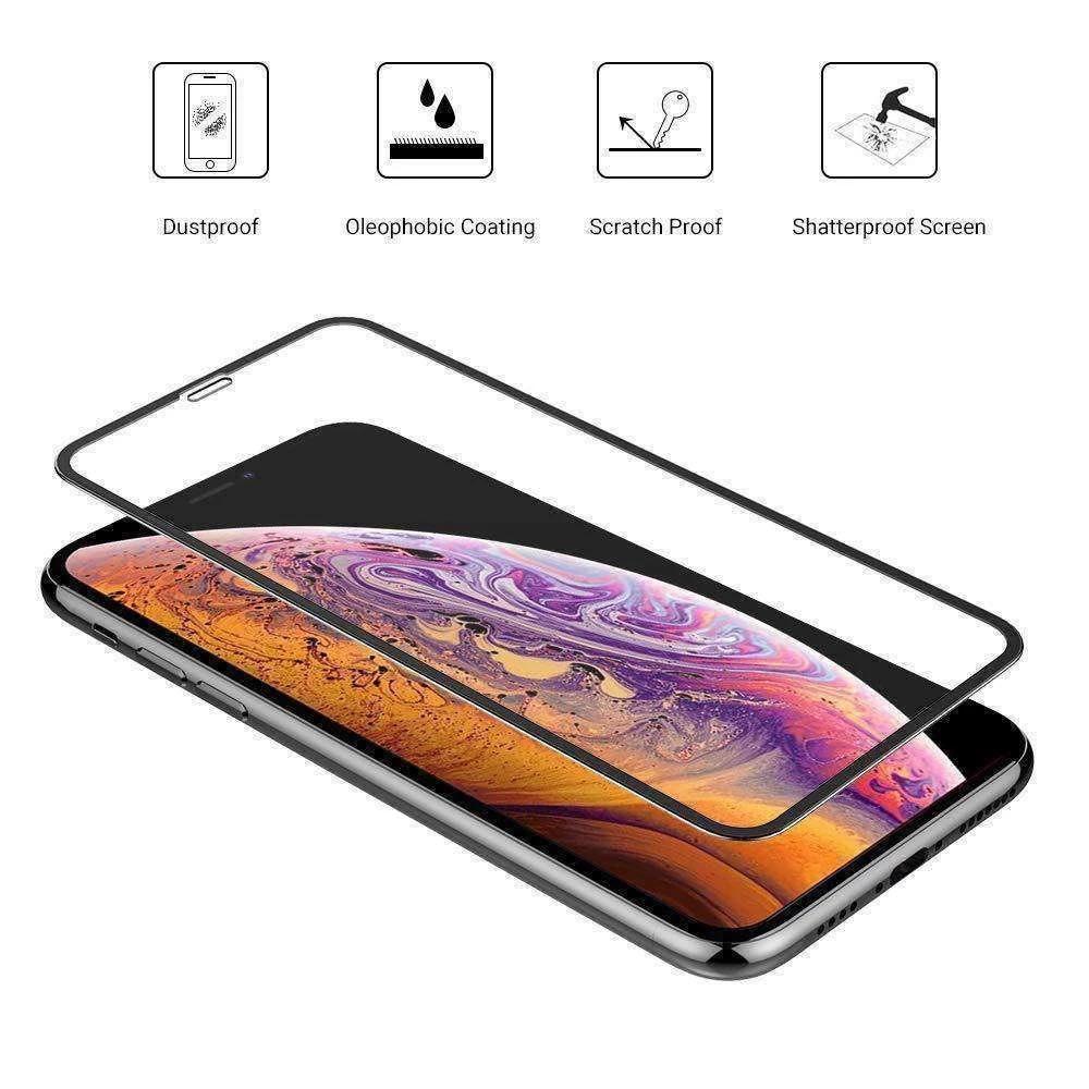 AMZER Kristal 9H Tempered Glass Edge2Edge Screen Protector for iPhone