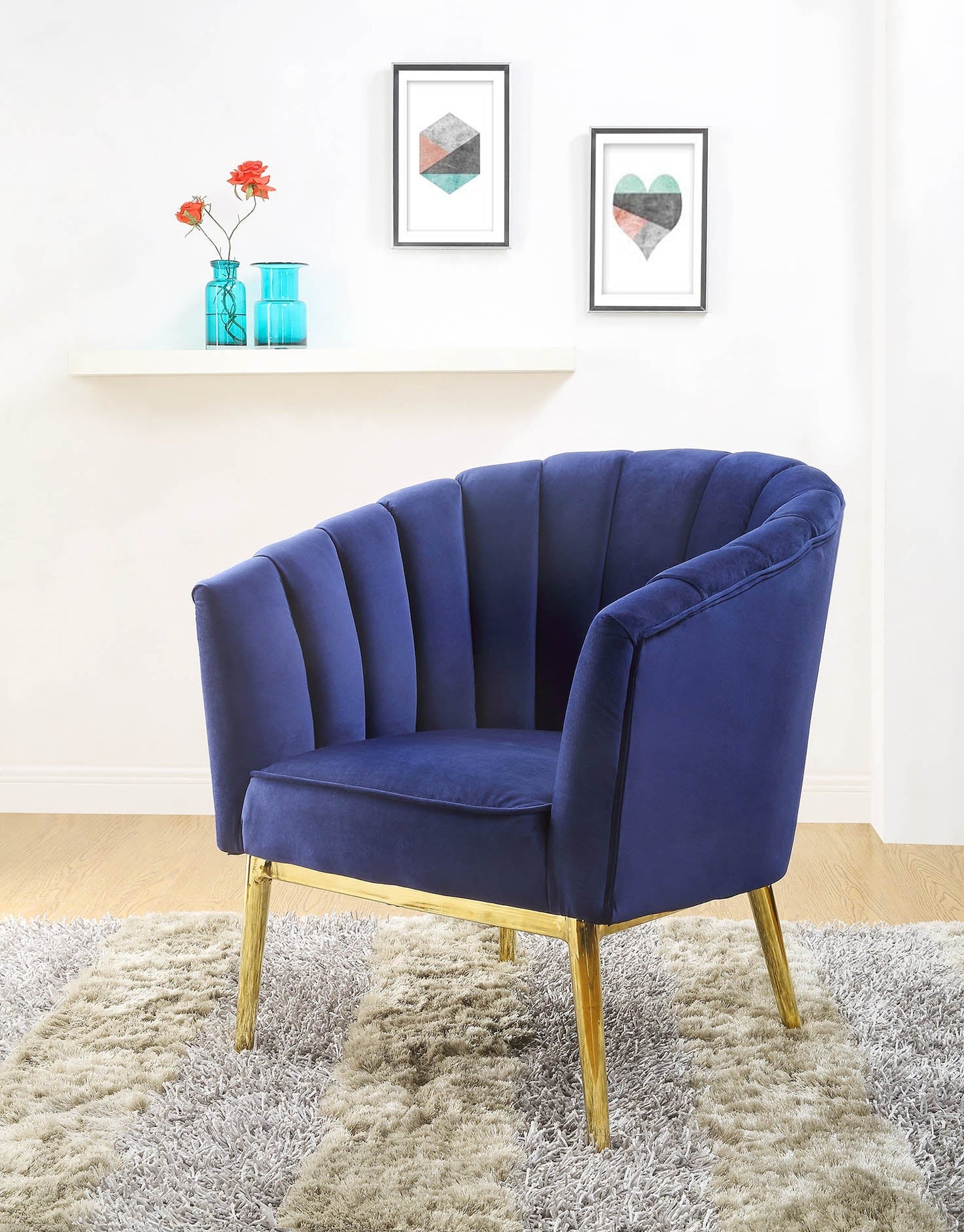 Blue Accent Chair