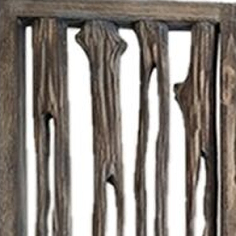 84inches x 3inches x 84inches Weathered Brown, Wood, Wrightwood -