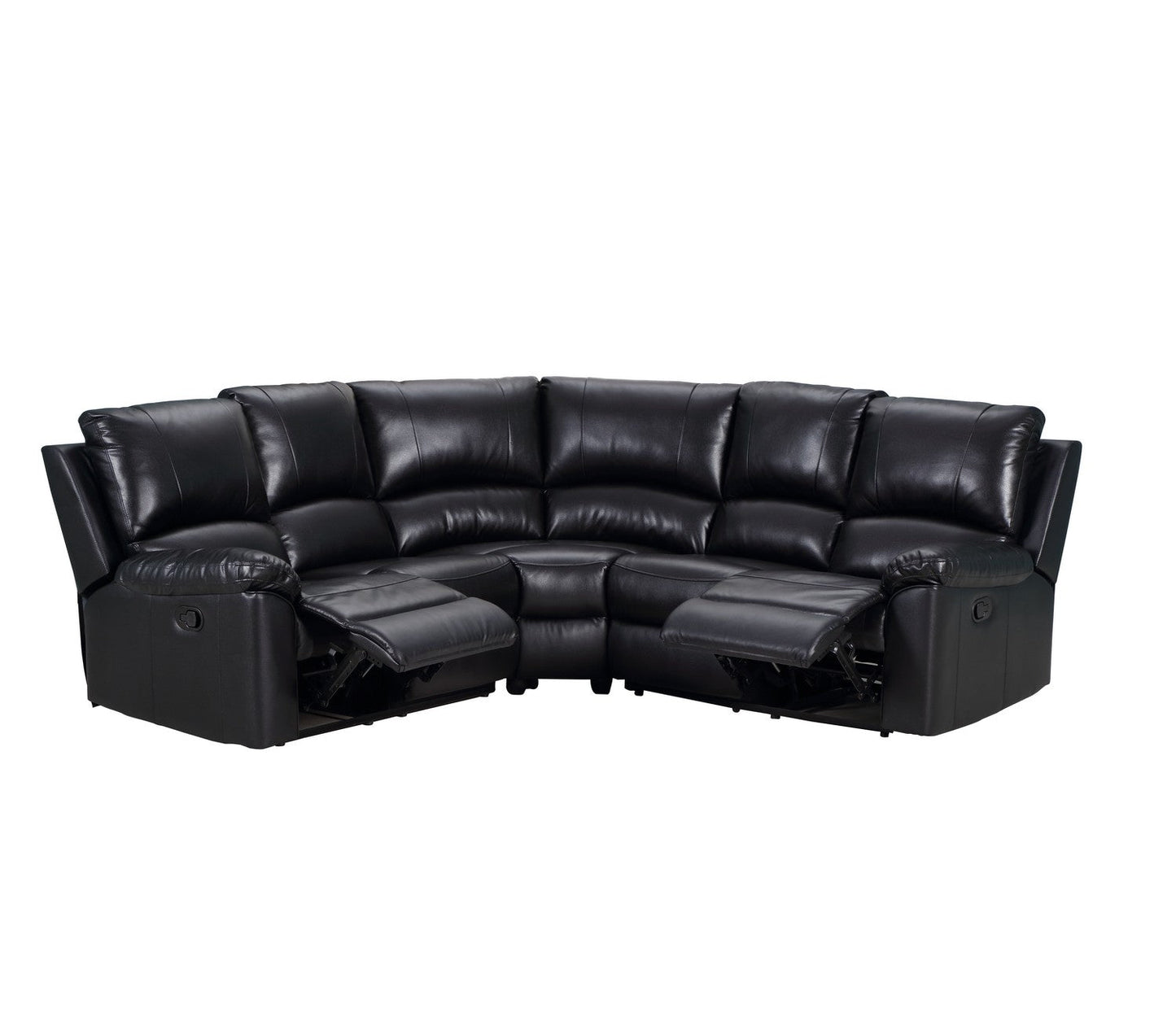 80inches X 80inches X 39inches Black  Power Reclining Sectional