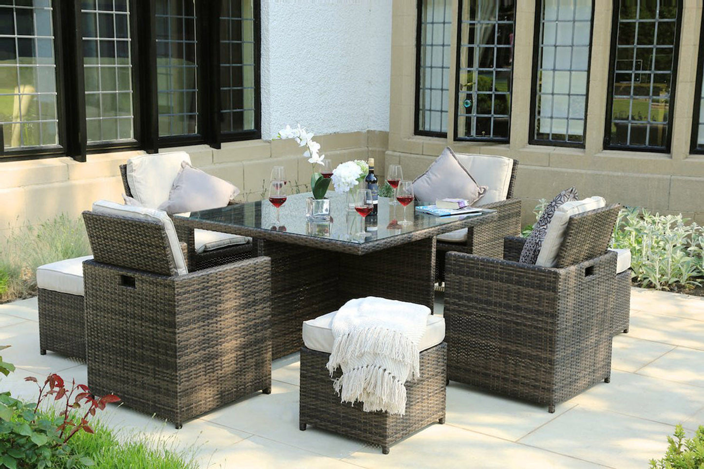 Square Outdoor Dining Set