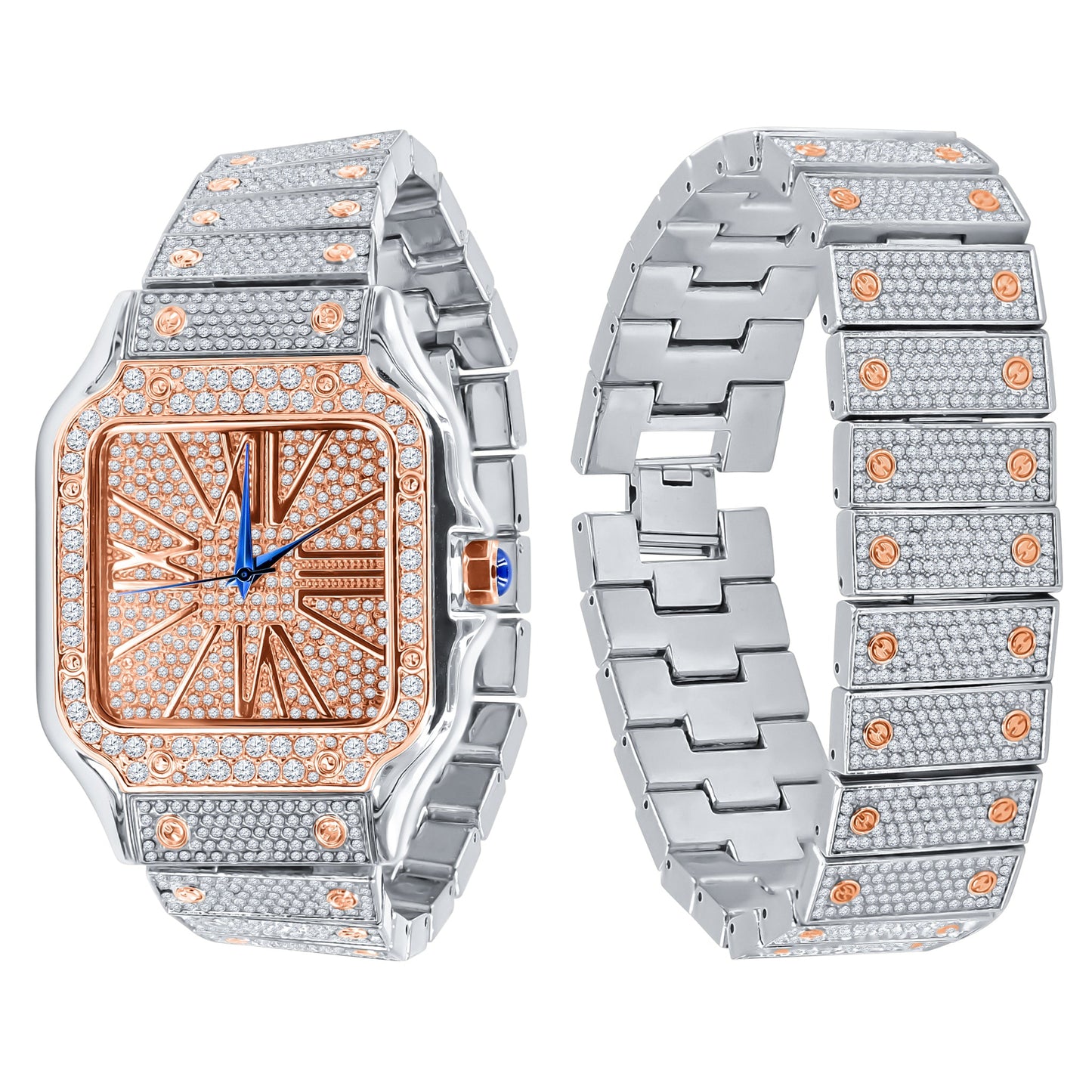 PRODIGIOUS STAINLESS STEEL CRYSTAL WATCH SET | 5307418