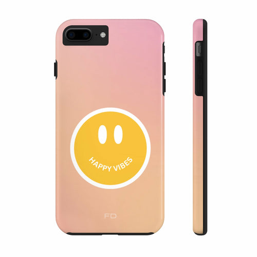 Happy Vibes Tough Case for iPhone with Wireless Charging