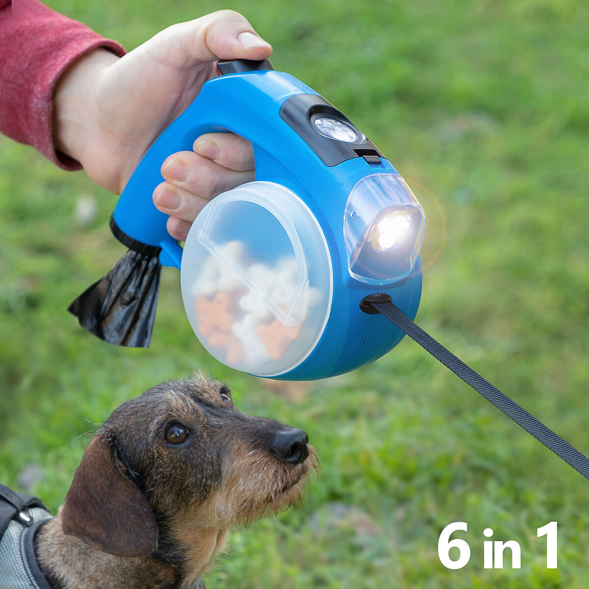 6-in-1 Retractable Dog Leash Compet