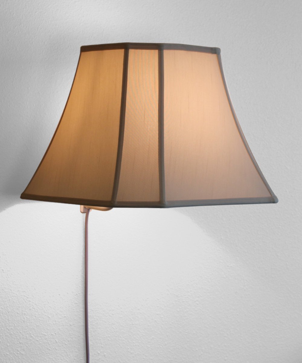 Floating Shade Plug-In Wall Light Eggshell