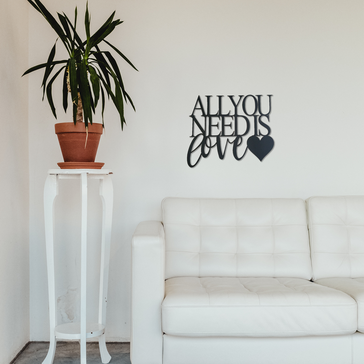 All You Need Is Love - Metal Wall Art