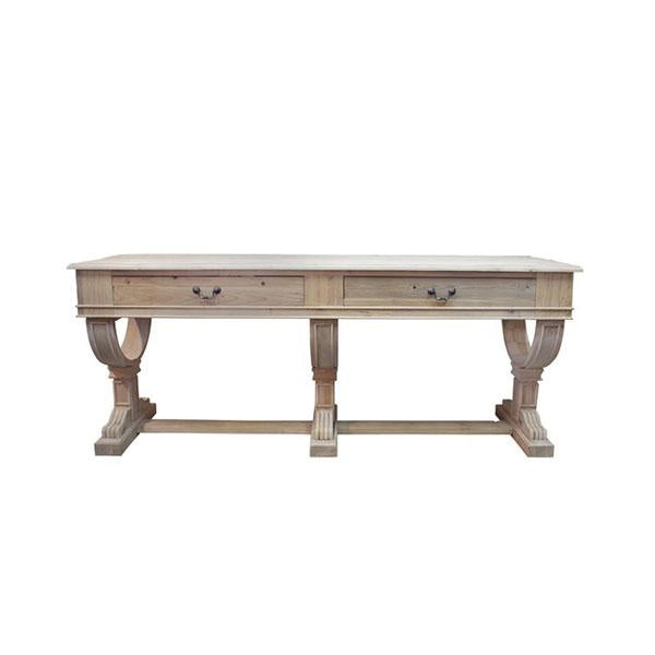 Curtis 2 Drawer Large Console Natural Reclaimed Timber