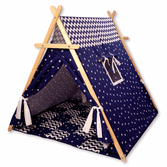 Blue Stars Play Tent and Play Mat