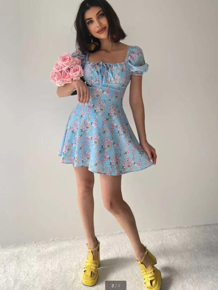 Floral Short Dress