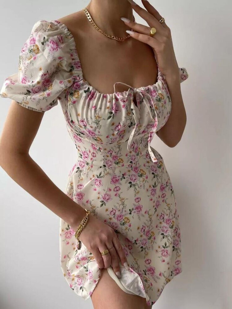 Floral Short Dress