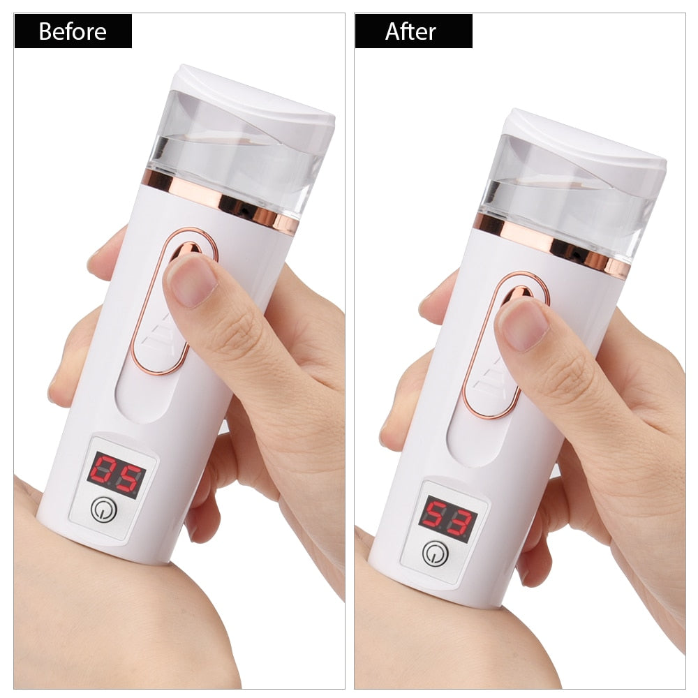 Face Spray Bottle Nano Mister Measuring Skin