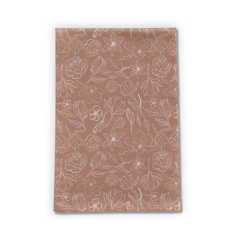 Copper Magnolia Tea Towel