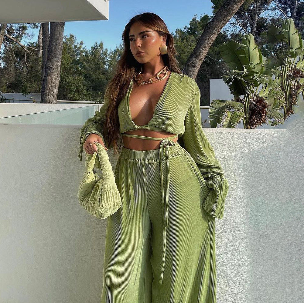 Green Pants Set