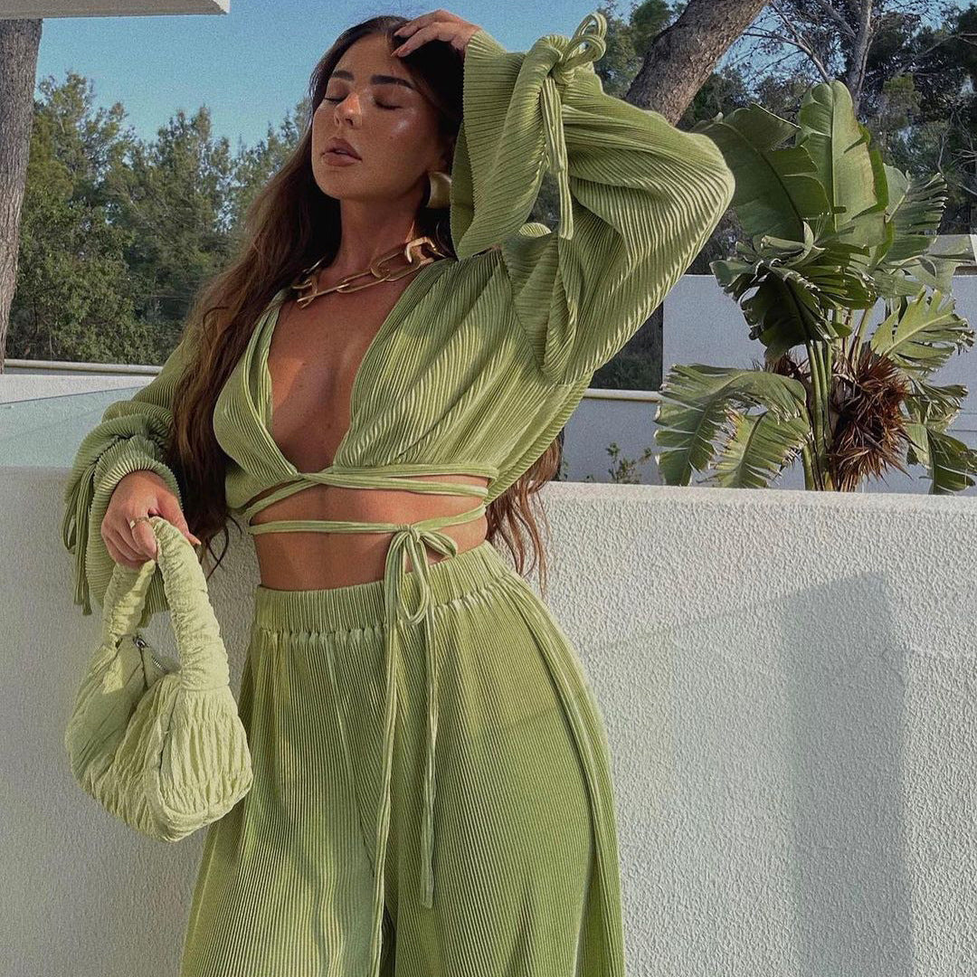 Green Pants Set