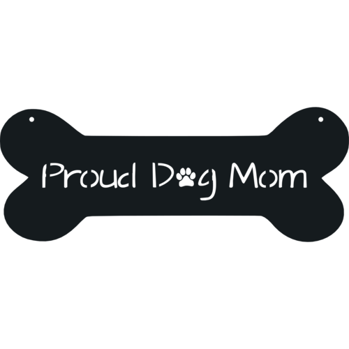 Proud Dog Mom - Metal Wall Art