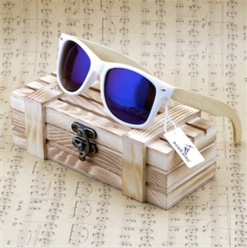 Rectangular Genuine Real Bamboo Wood Polarized