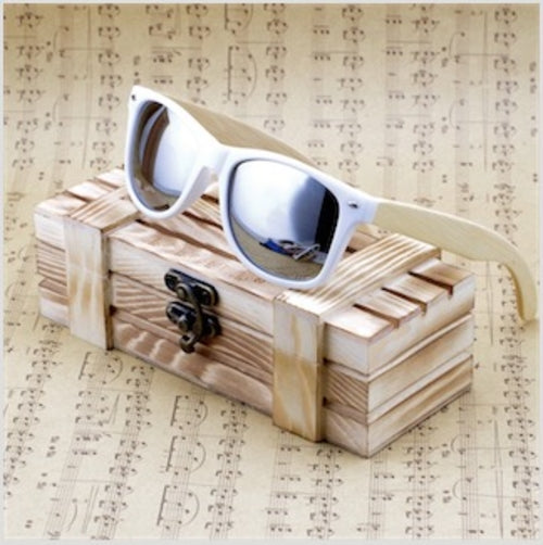 Rectangular Genuine Real Bamboo Wood Polarized