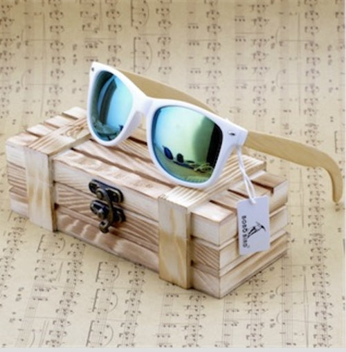 Rectangular Genuine Real Bamboo Wood Polarized