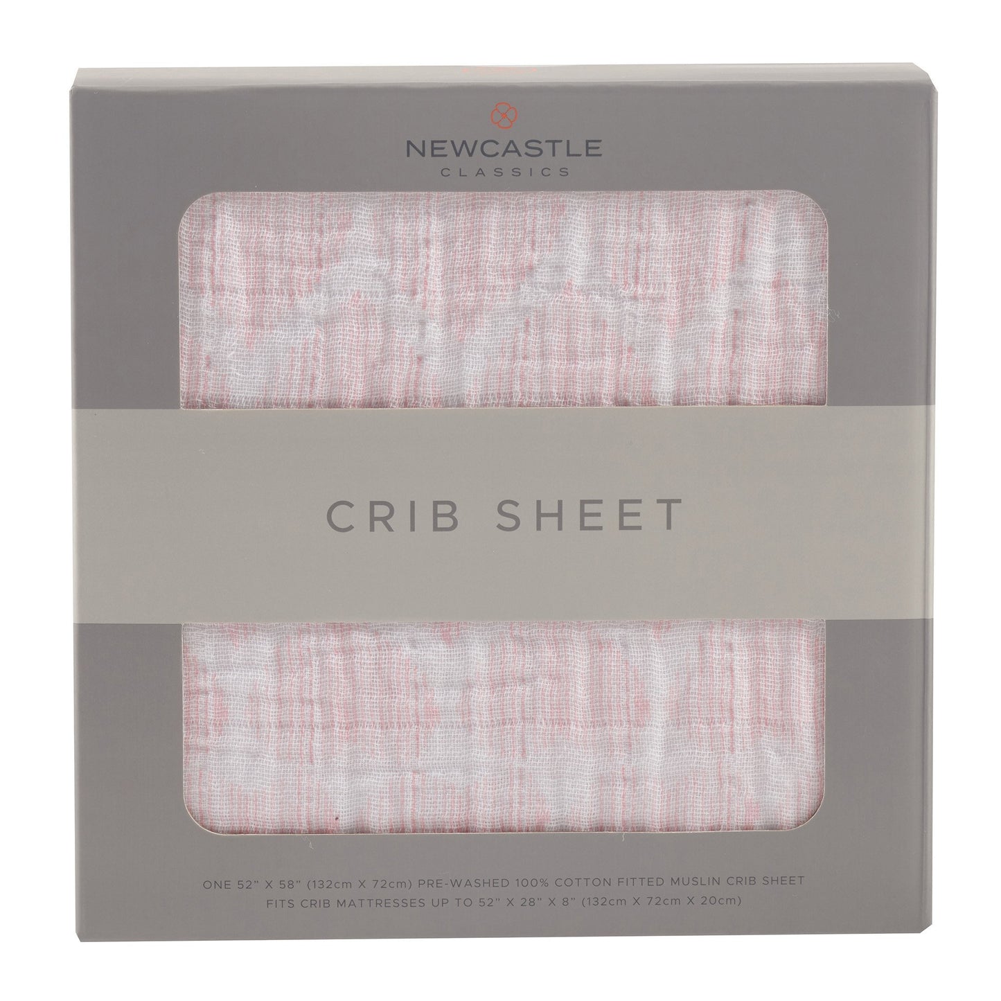 Matchstick Hearts Crib Sheet