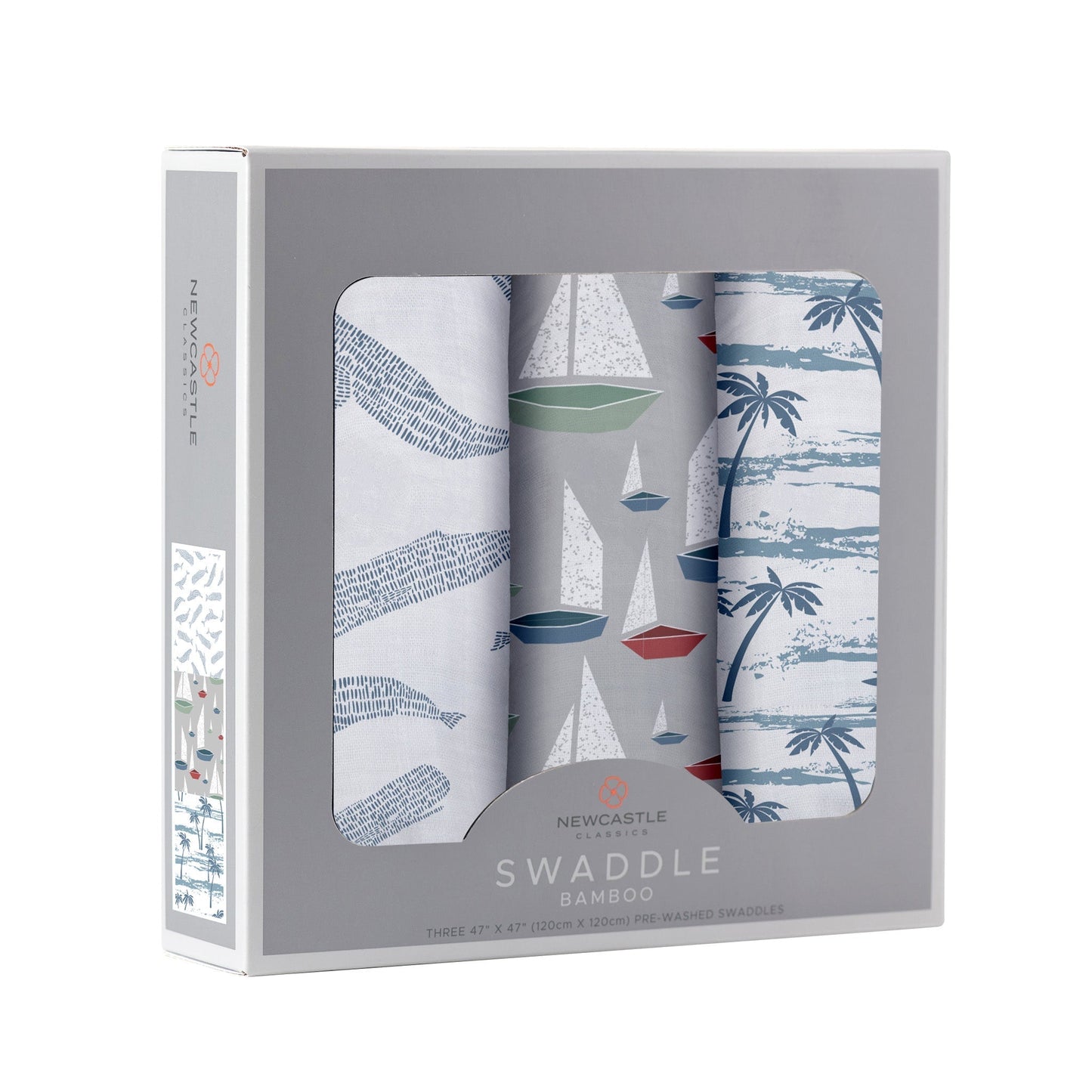 Ocean Tides Bamboo Swaddle 3 Pack