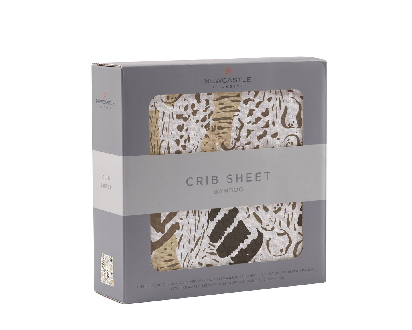 Animal Print Bamboo Muslin Crib Sheet