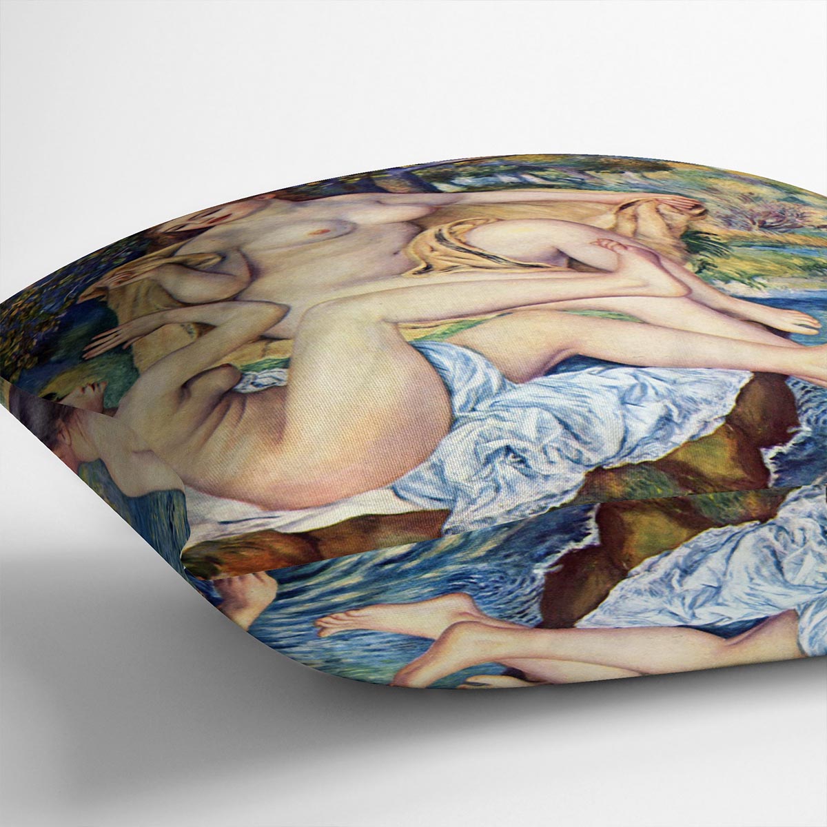 The Large Bathers by Renoir Cushion