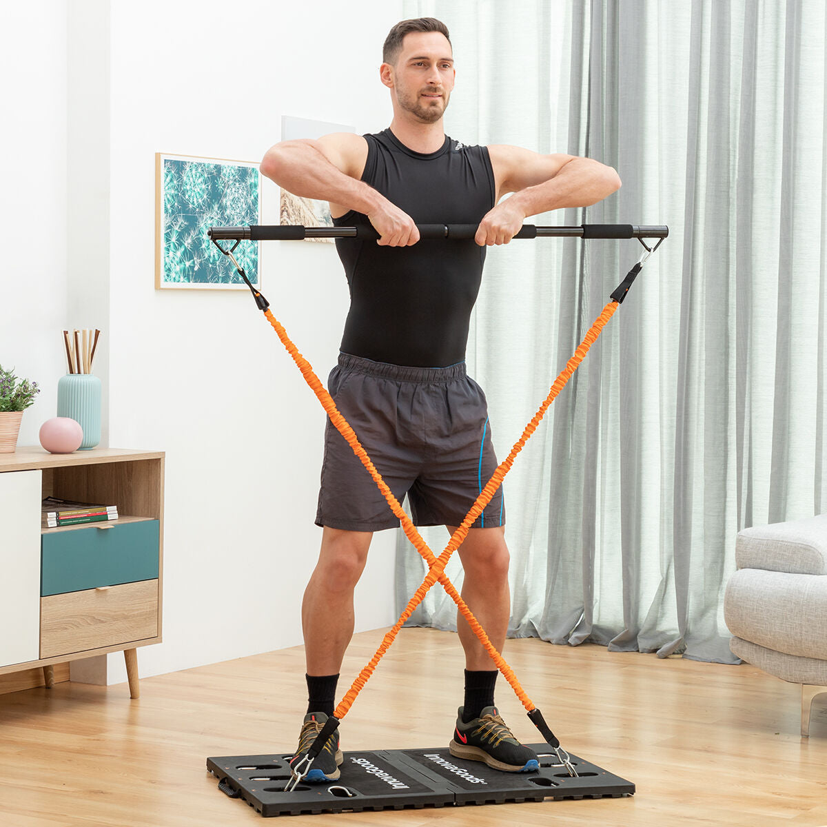 Integrated Portable Training System with Exercise Guide