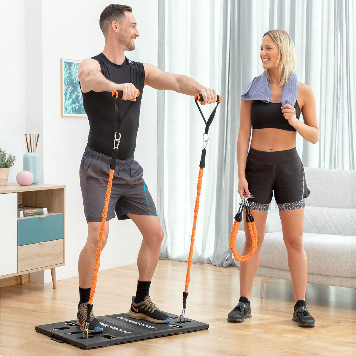 Integrated Portable Training System with Exercise Guide