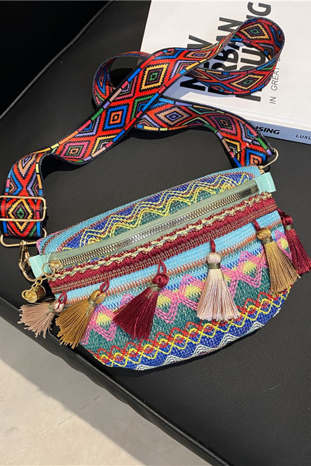 Sling Bag with Tassels