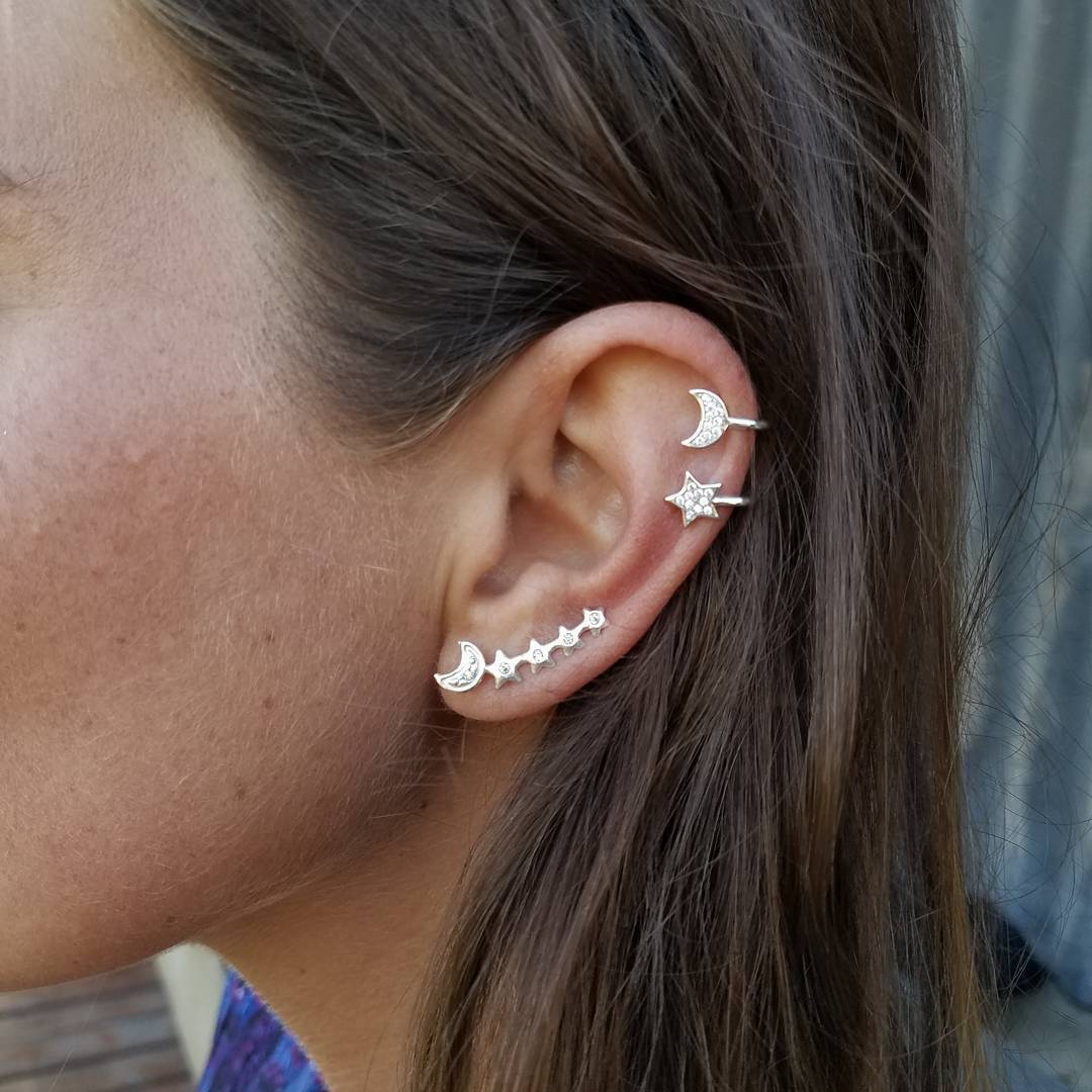 Star Earring and Cuff Set