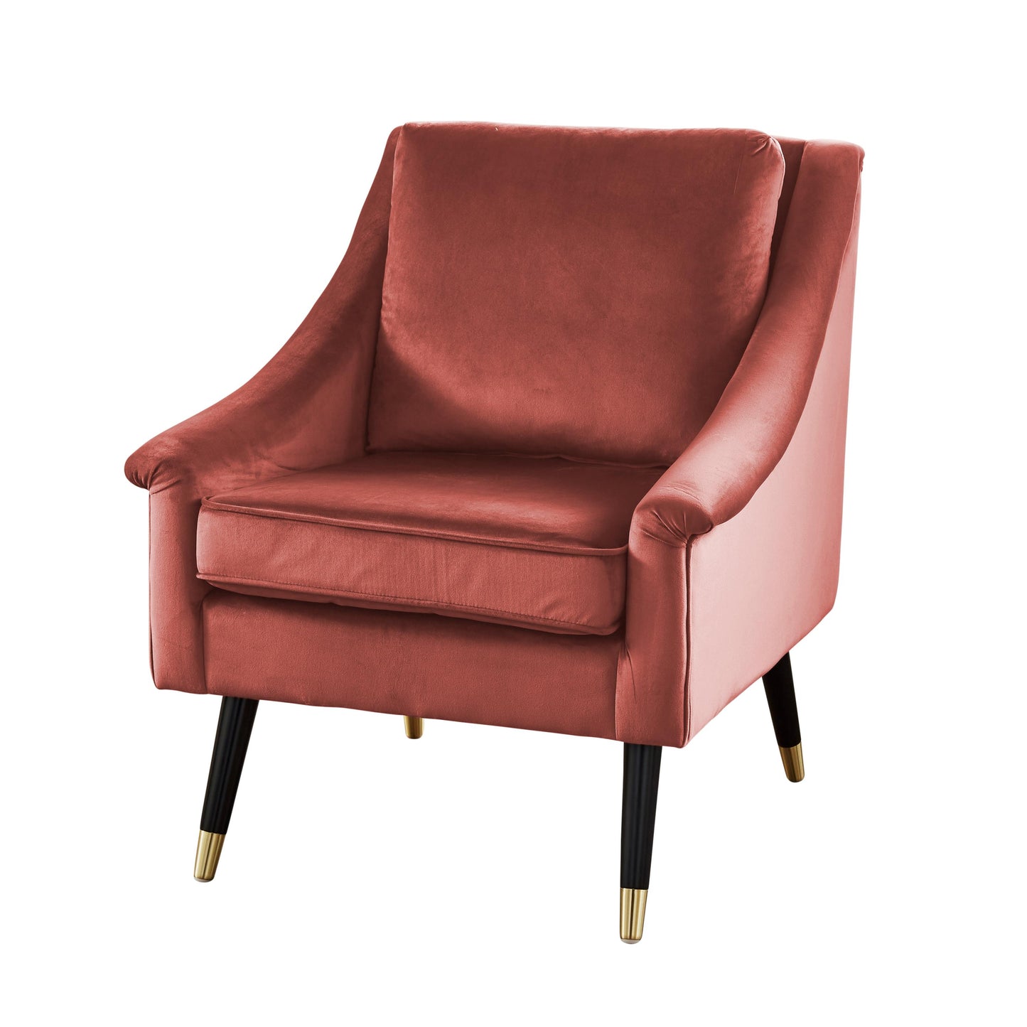 Luxury Rose Velvet Grace Armchair