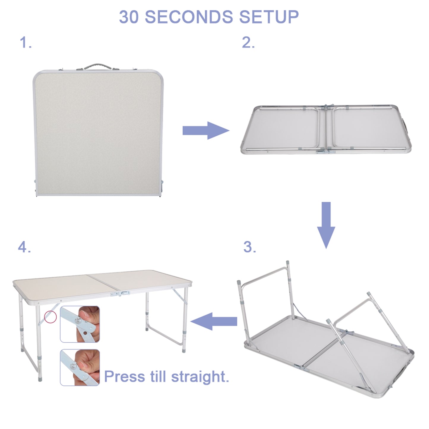 Portable Multipurpose Folding Table