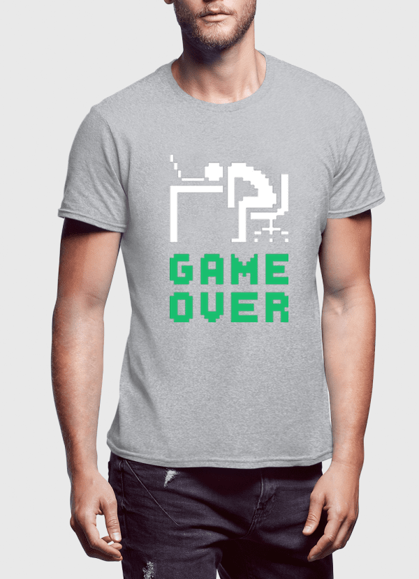 Game Over Half Sleeves T-shirt
