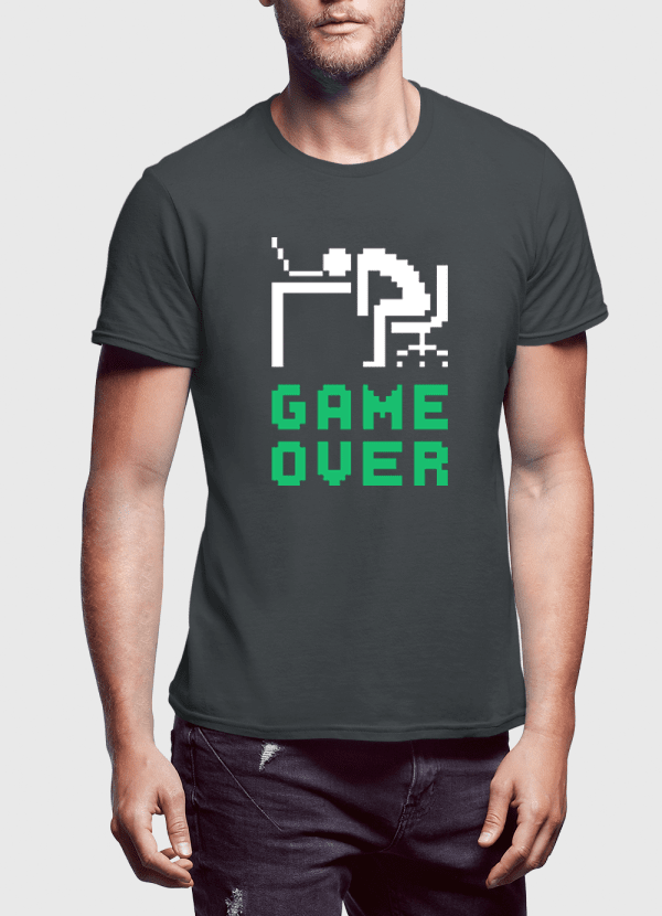 Game Over Half Sleeves T-shirt