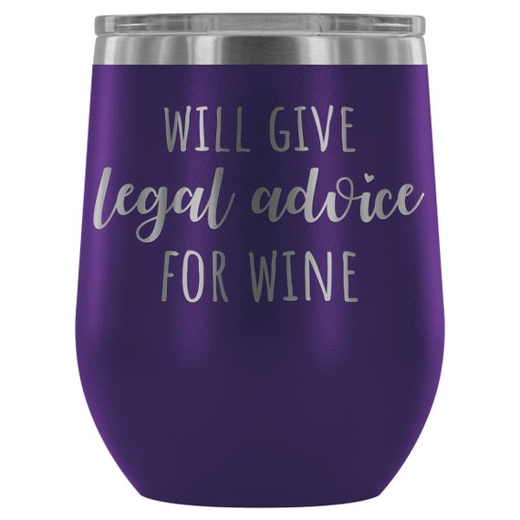 Lawyer Tumbler Will Give Legal Advice For Wine