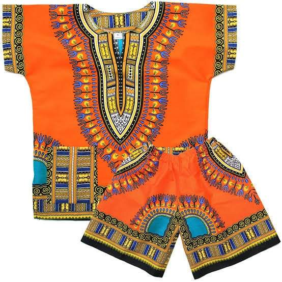 Children Dashiki Shirt and Shorts / Africa Children Wear