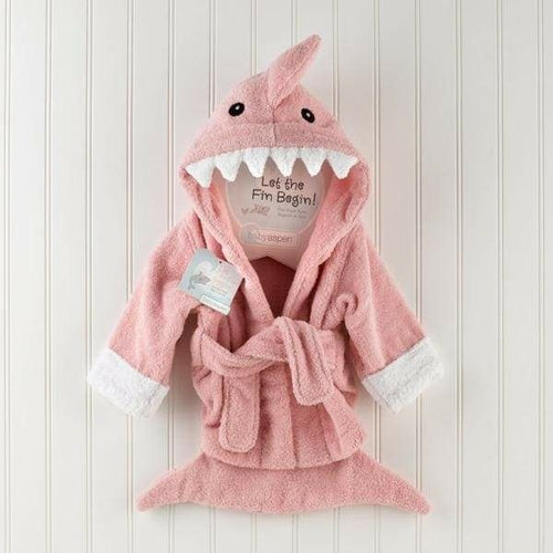 Let the Fin Begin Pink Shark Robe (0-9m)