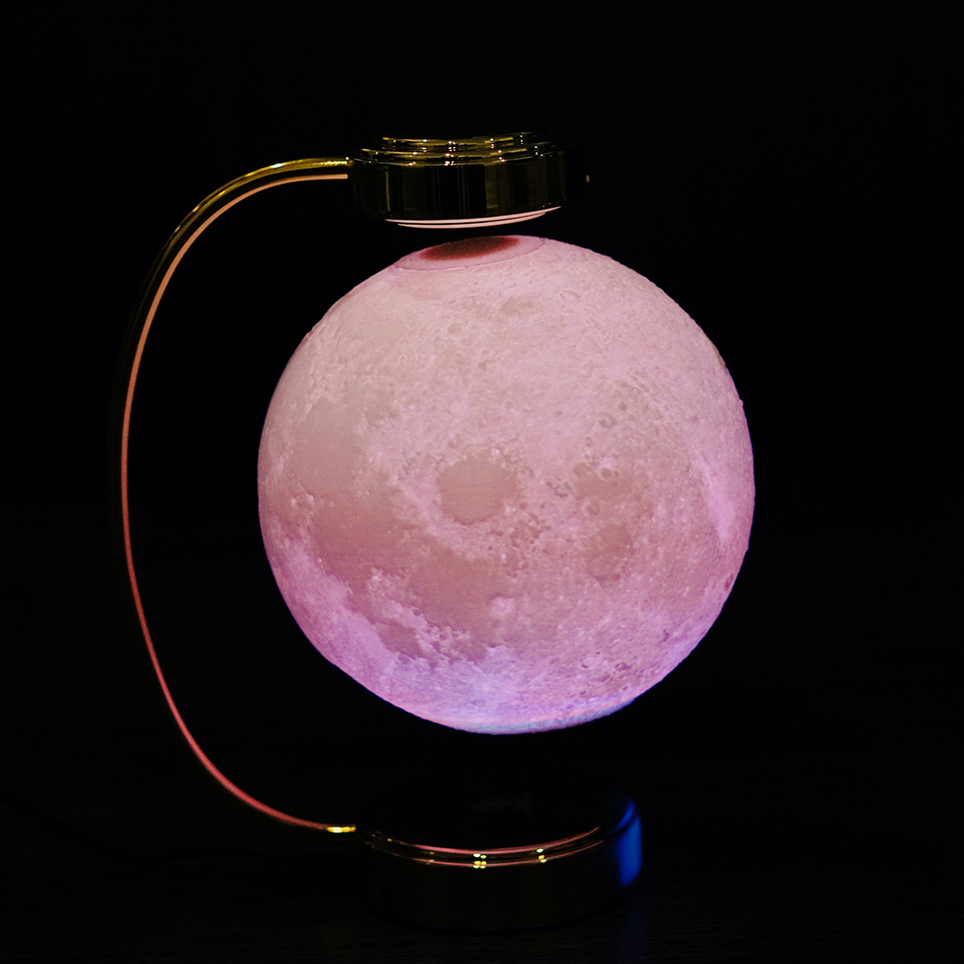 Levitating 8" Moon Lamp