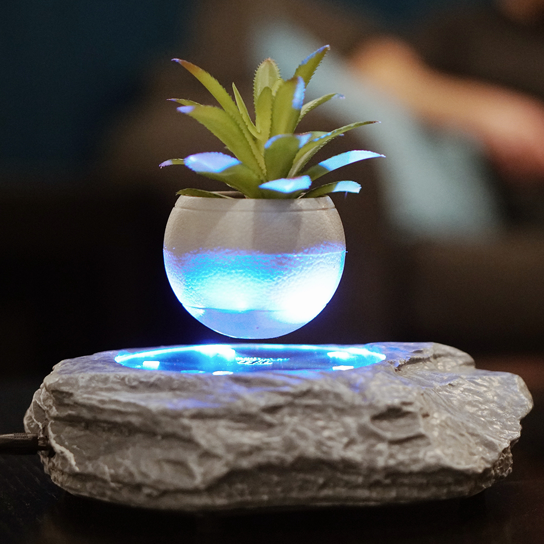 Levitating Rock Plant Pot