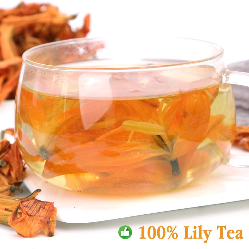 100% Pure Natural Lily Tea, Premium Lilies, Dried Organic Health Lily Flower Tea 35G